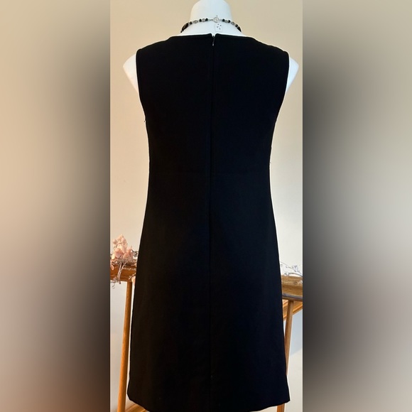 Talbots Midi Sleeveless Dress. Thick Material. Closure Zip In Back Sz 8 - Picture 7 of 15